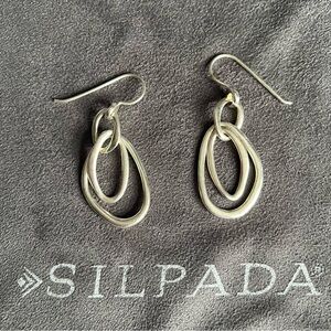 Silpada W1847 intertwined sterling silver Earrings